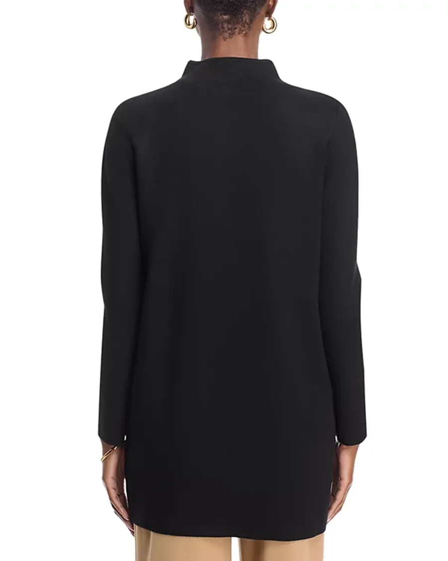 Long Sleeves Funnel Neck Coat