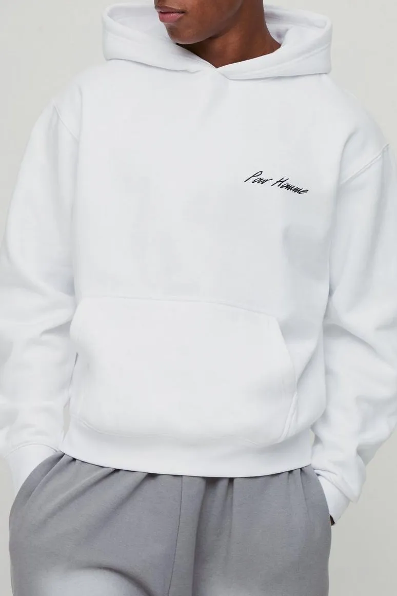 Daily Oversized Boxy Abstract Box Graphic Hoodie Fall And Winter