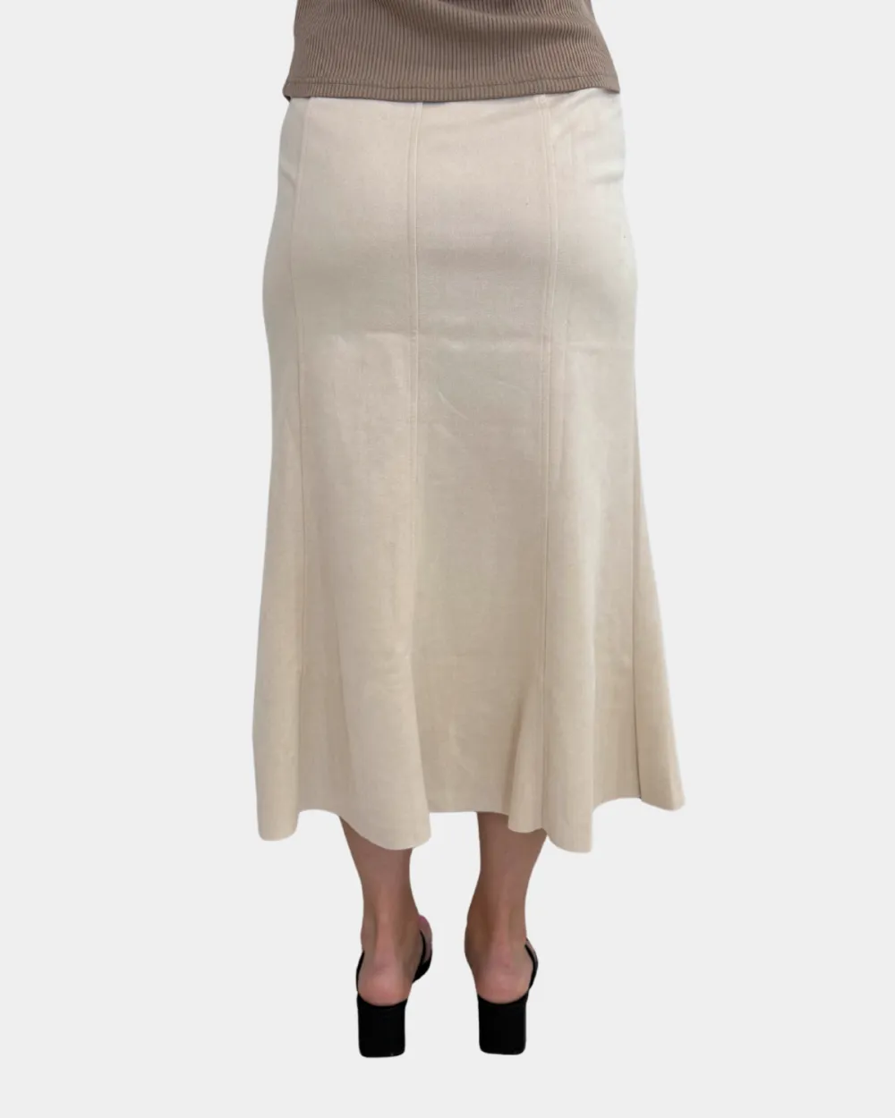 Suede Midi Skirt