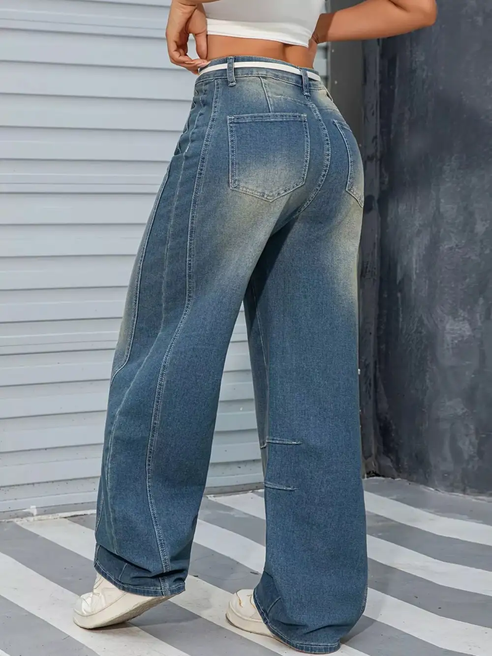 Soft Wide Leg Denim Jeans