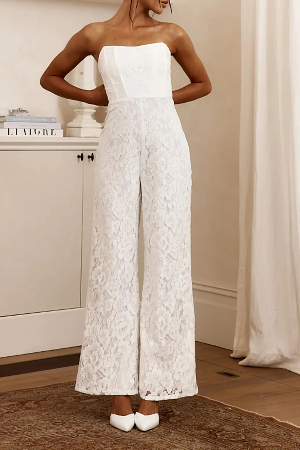 Fashion Lace Printed Women's Jumpsuit