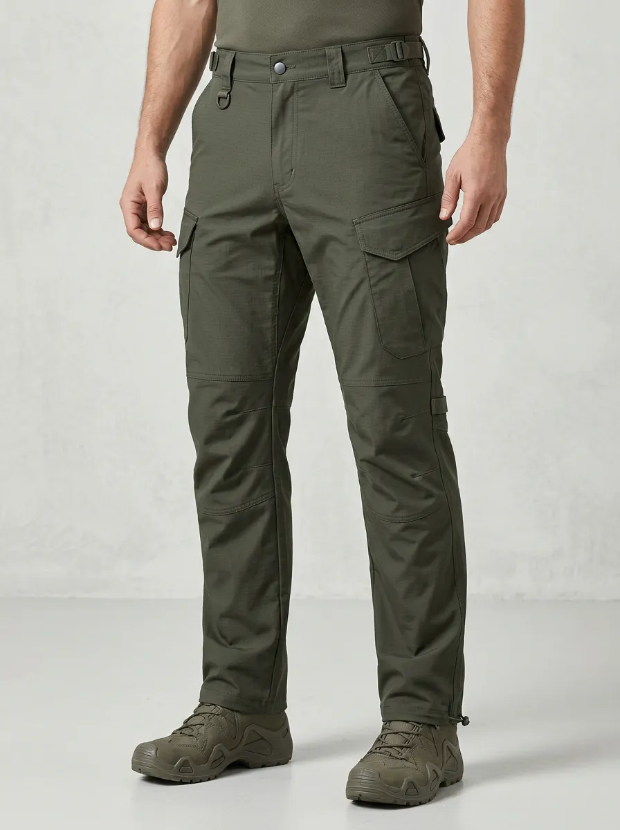 Men's Tactical Outdoor Olive Green Cargo Pants