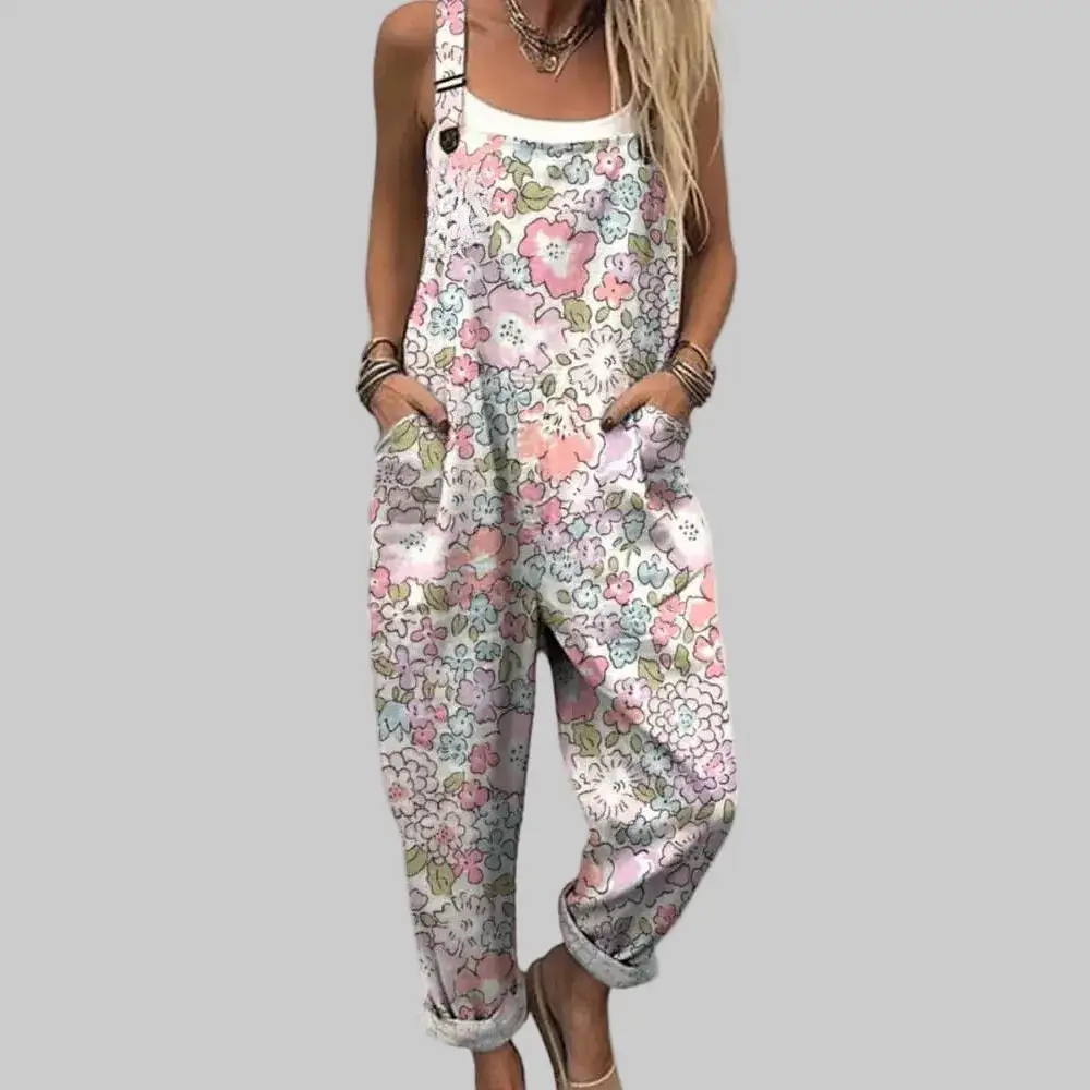Soft Floral Relaxed Jumpsuit