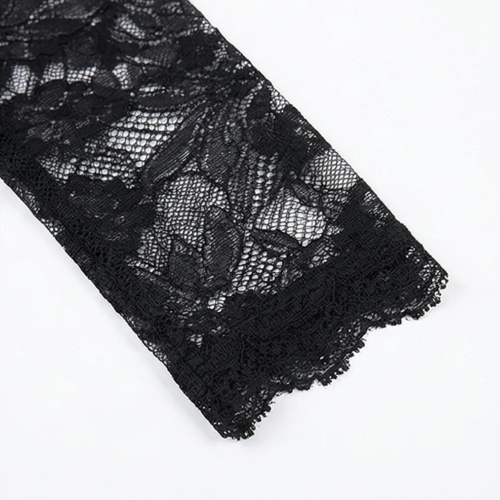 Floral Lace Sleeve Blouse
