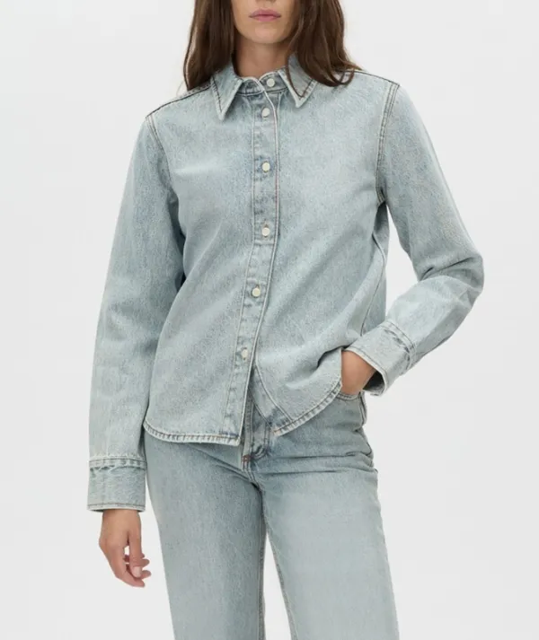 Classic Vintage Blue Denim Classic Shirt