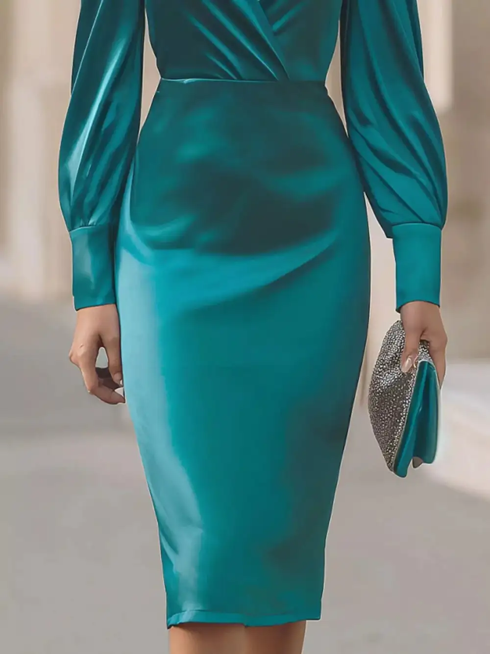 Lightweight Feel Long Sleeve Dress