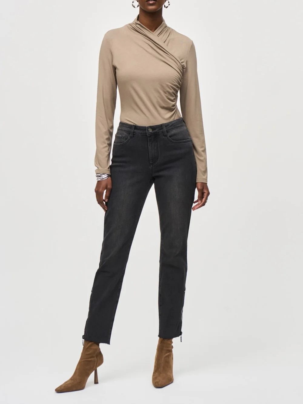 Dark Wash Straight - Leg Denim Jeans