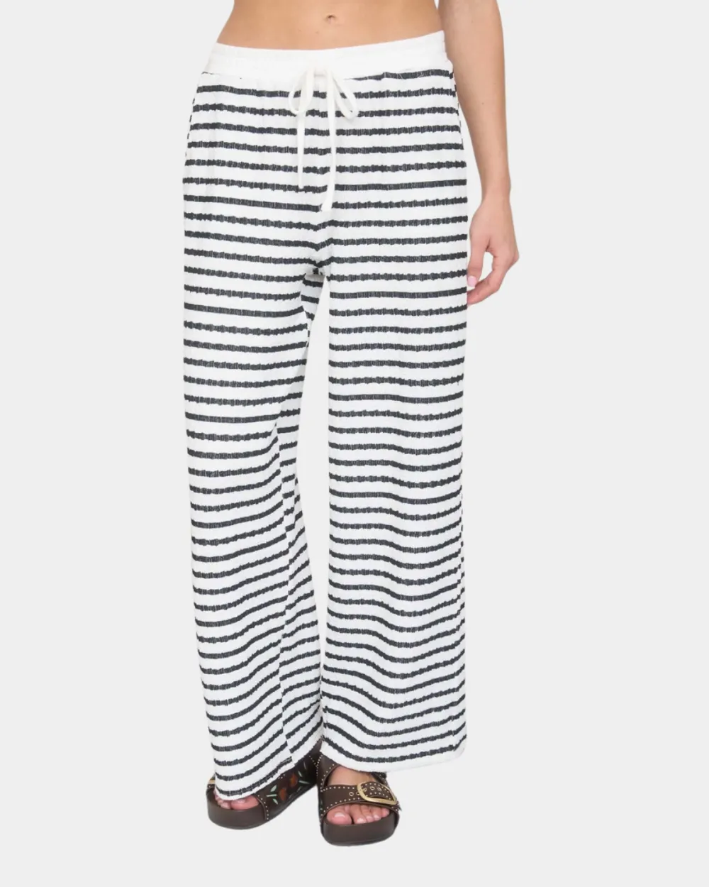 Textured Stripe Pants