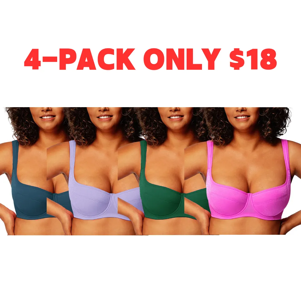 Women‘s Starry Night Lightly Padded Lightly Lined Demi Plus Size Balconette Bra