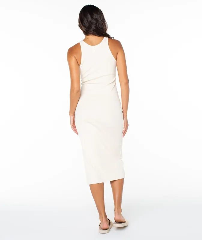 Relaxed Ruched Maxi Dress