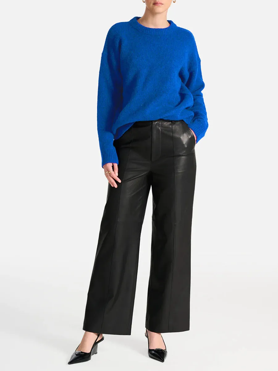 ROUND NECK MOHAIR KNIT