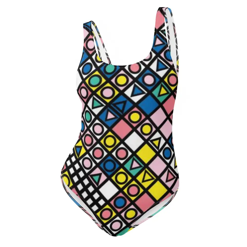 Refined Halter One-Piece Swimsuit