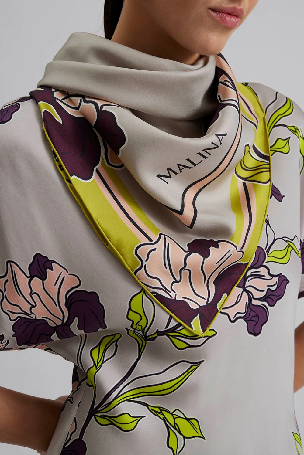 Floral Print Short Sleeve Midi Dress