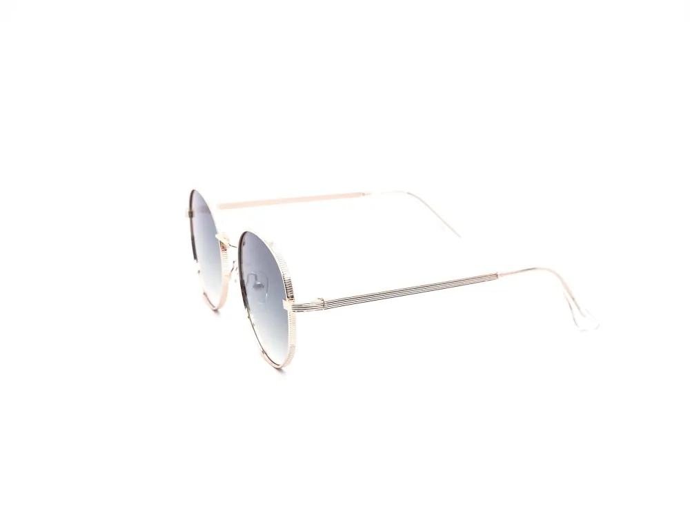 12-Pack Classic Metal Round Gradient Sunglasses