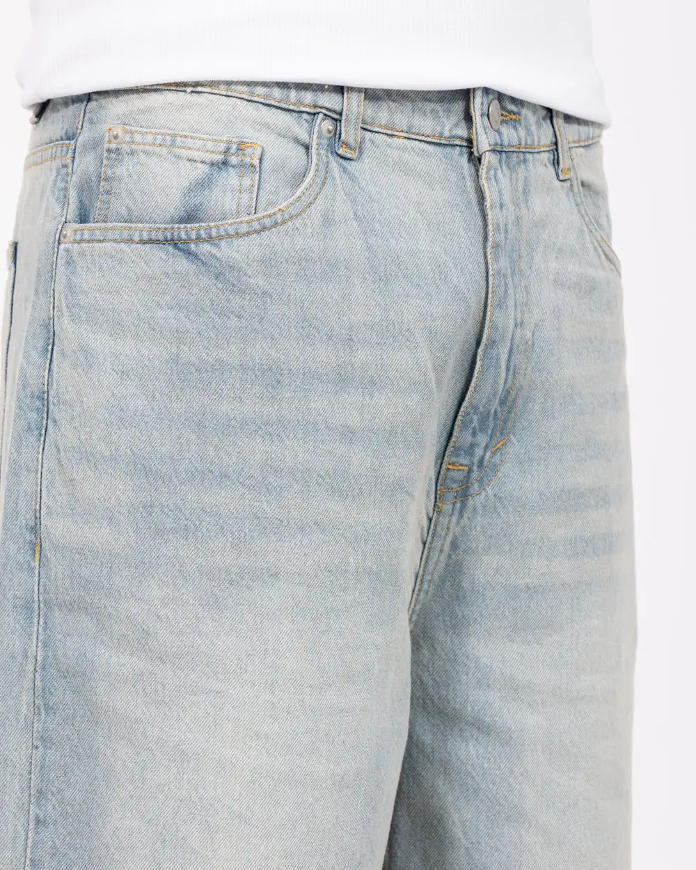 Refined Relaxed Denim Shorts