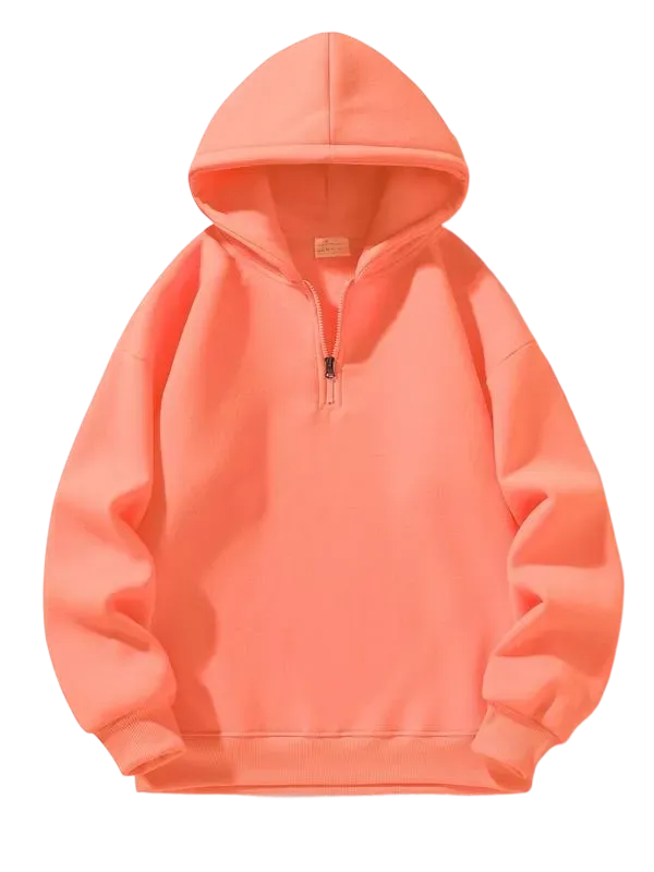 Men's regular fit solid color zip-up hoodie[CLEARANCE ONLY FOR TODAY]