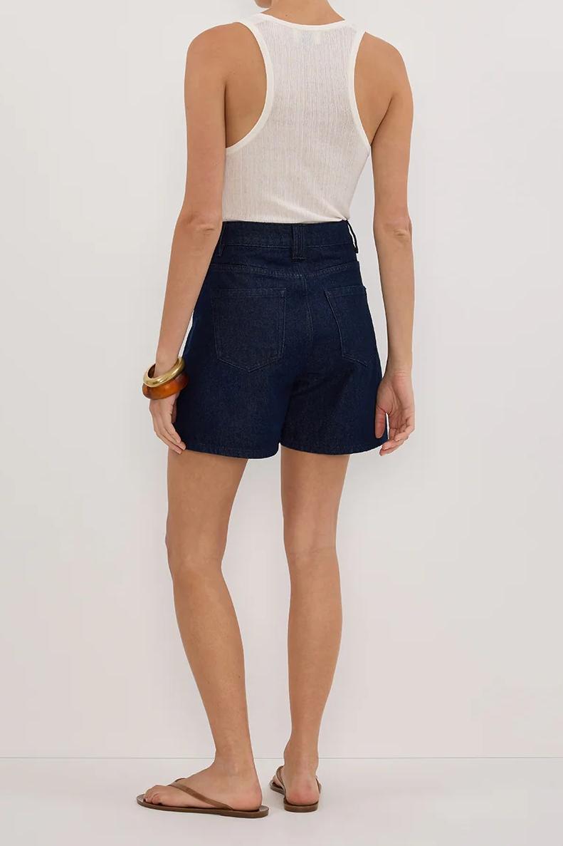 INDIGO DENIM SHORT