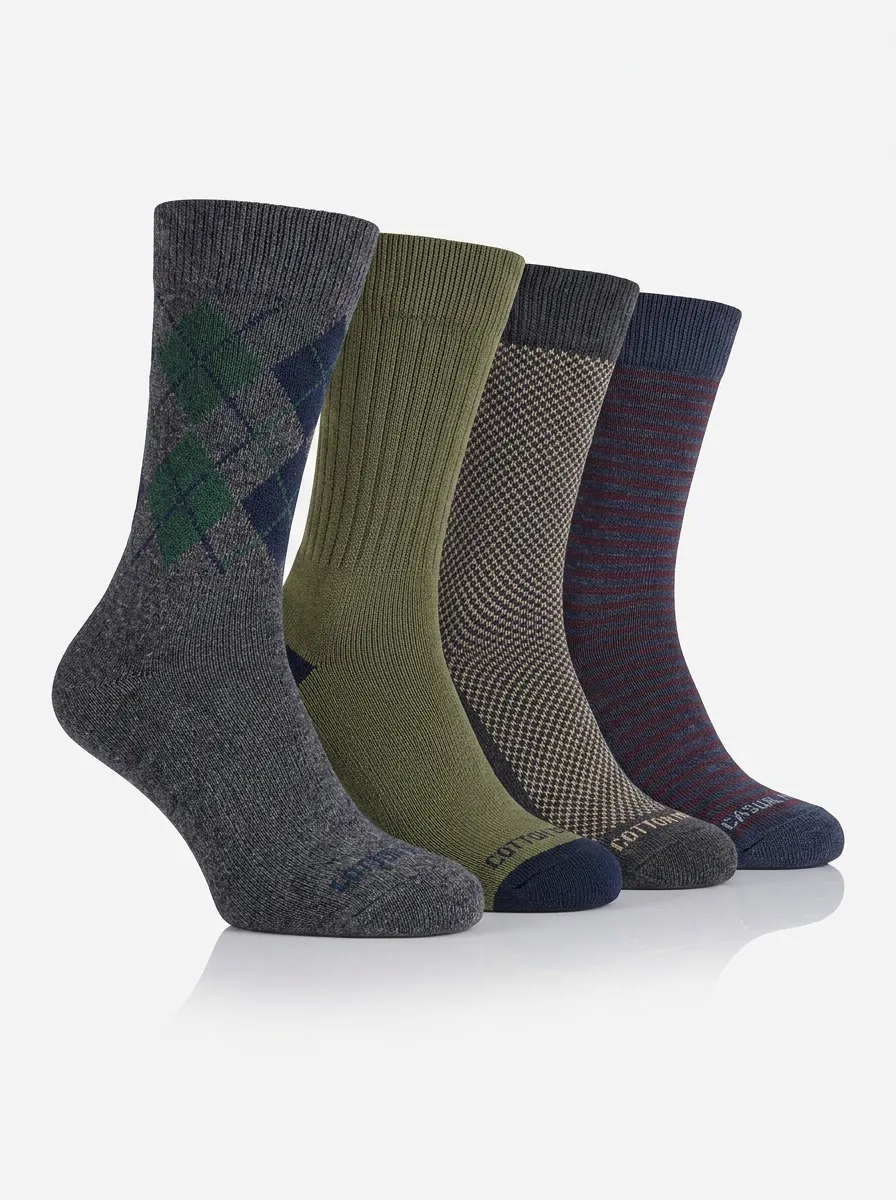 Men's Utility Four Pair Socks