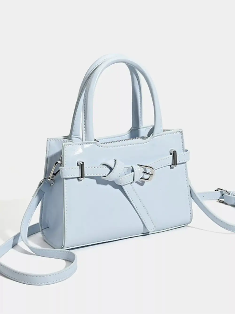 Everyday Buckle Decor Handbag