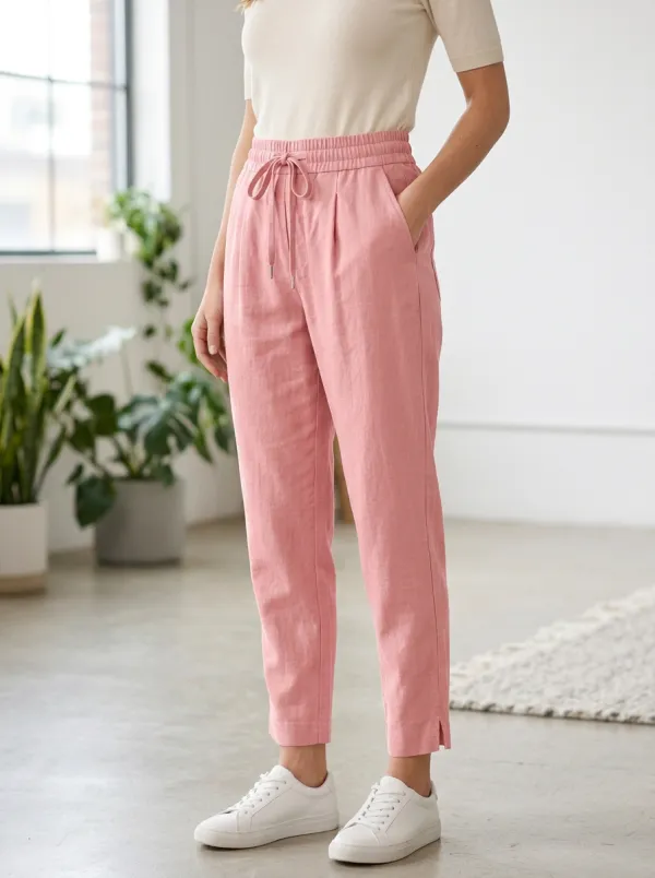 Women's Easygoing Casual Adjustable Drawstring Waist Pants