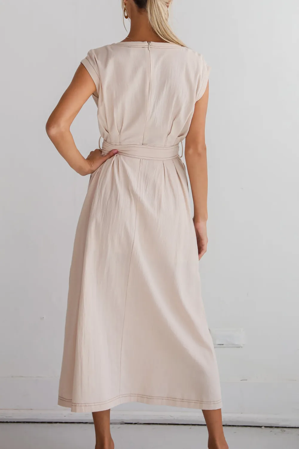 Natural Midi Dress