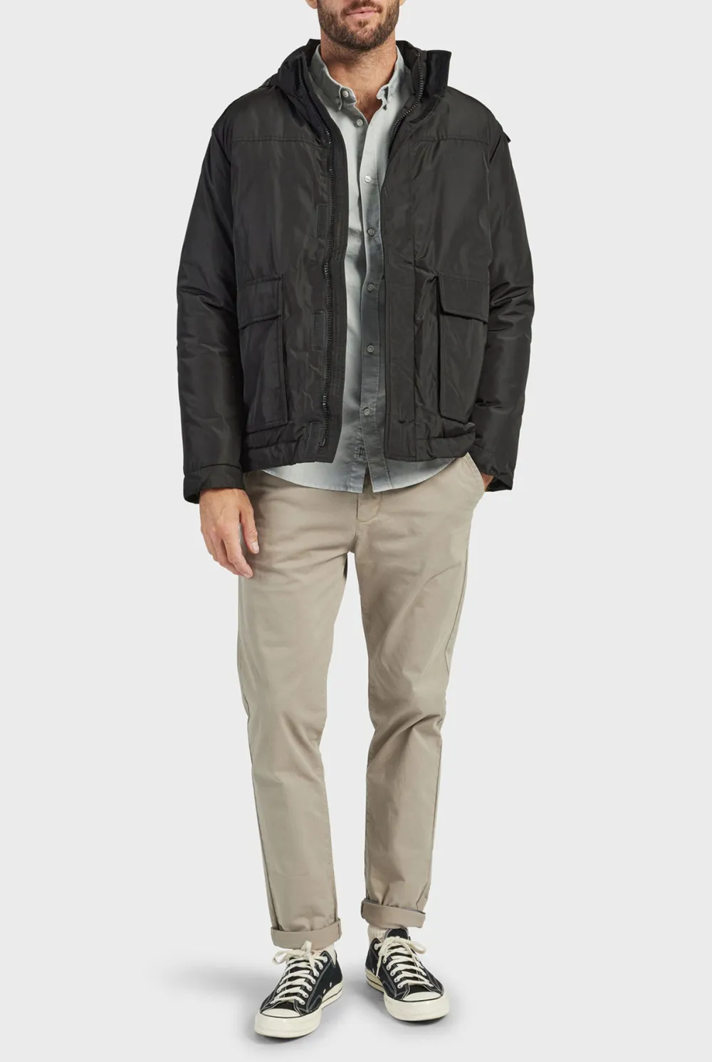Oregon Puffer Jacket-Macadamia