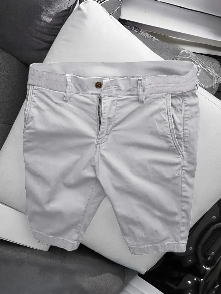 Men's Casual Business Straight Cotton Shorts