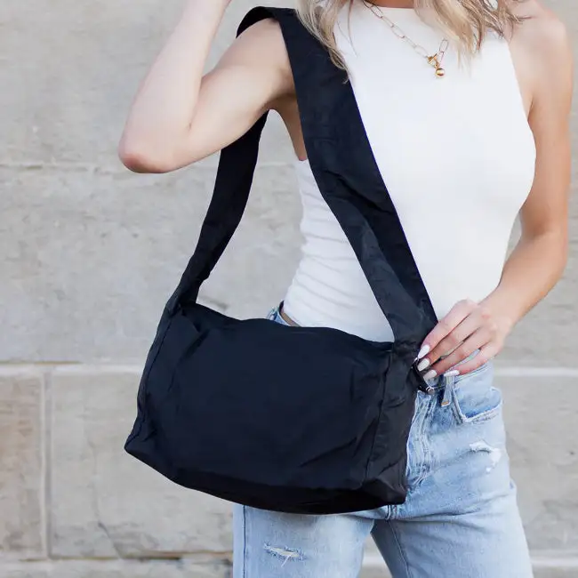 Convertible Nylon Messenger Bag