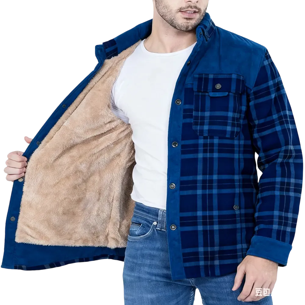 🔥 Men’s Plaid Flannel Autumn and Winter Warm Jacket – Classic Style. Cozy Warmth. 💥 Limited-Time Offer — 50% OFF This Week Only!