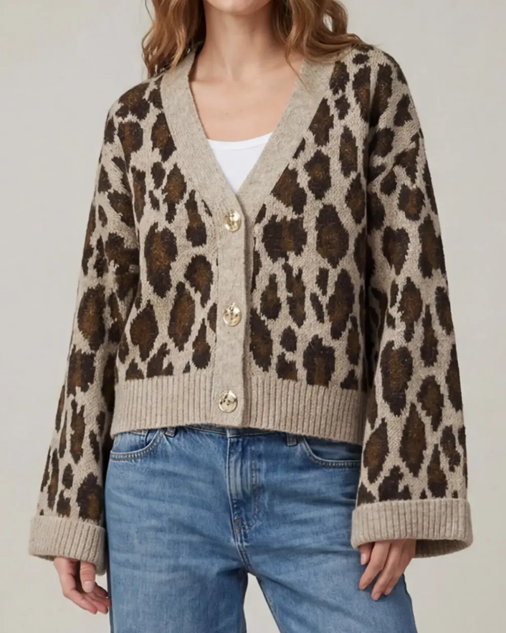 Leopard Print Cardigan