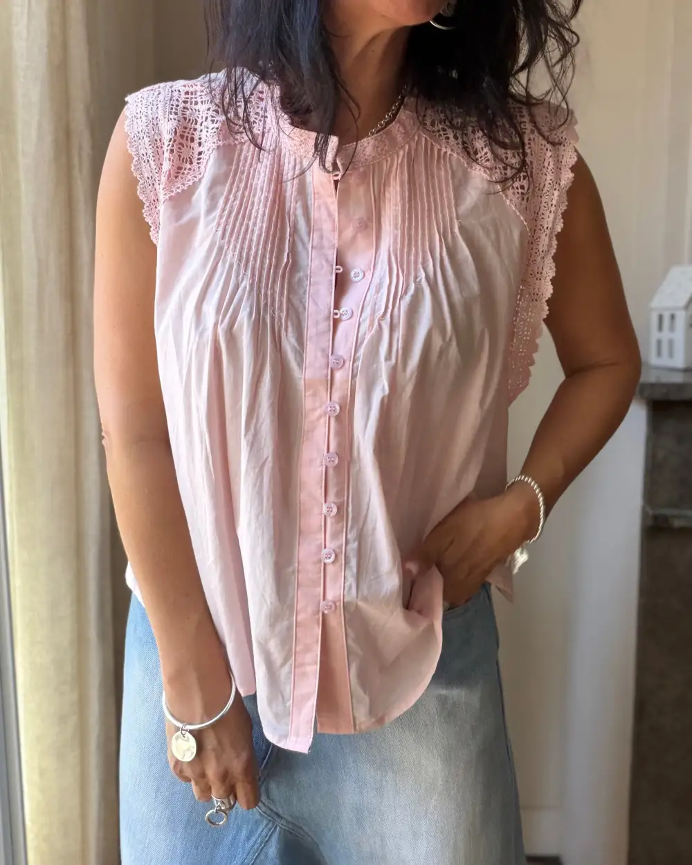 Classic Cotton Embroidered Blouse