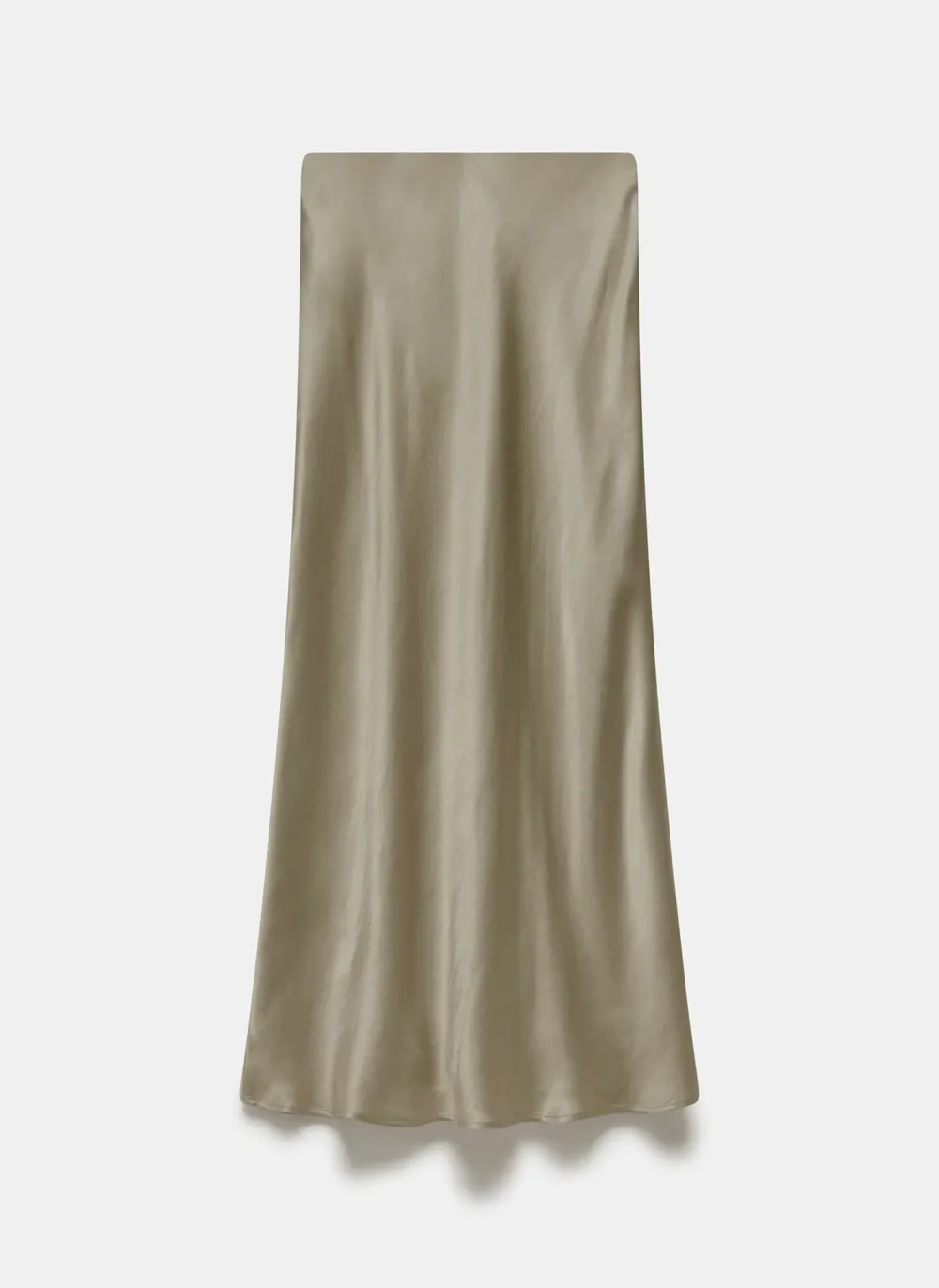 Casual Style Satin Slip Skirt