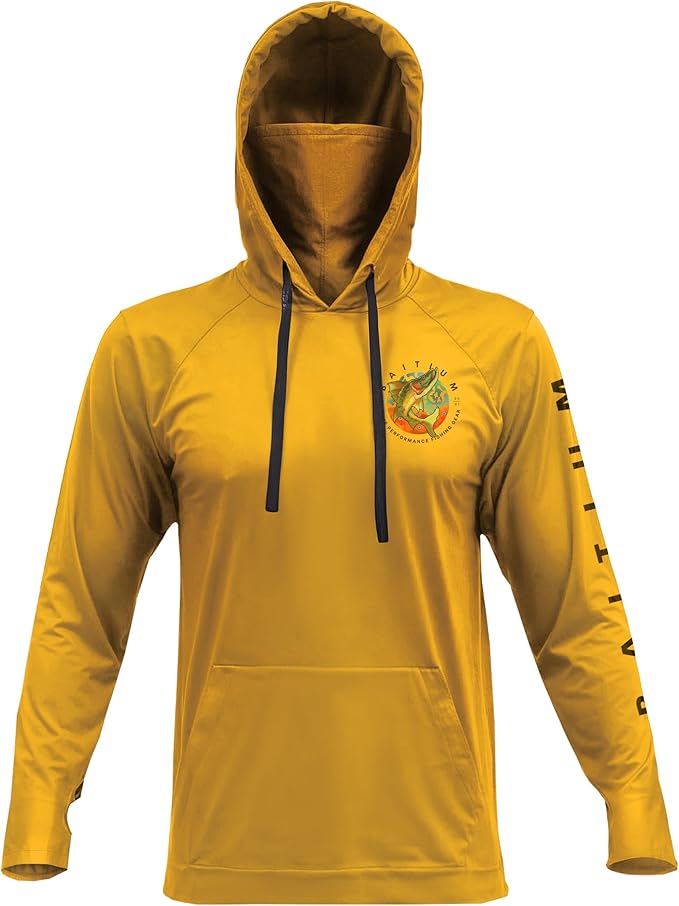 Fishing Shirts for Men Hooded Long Sleeve – UV Sun Protective T-Shirt Tee