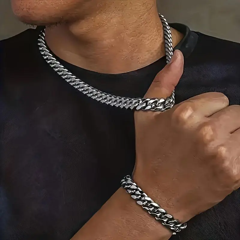 Stainless Steel Hip Hop Men's Necklace