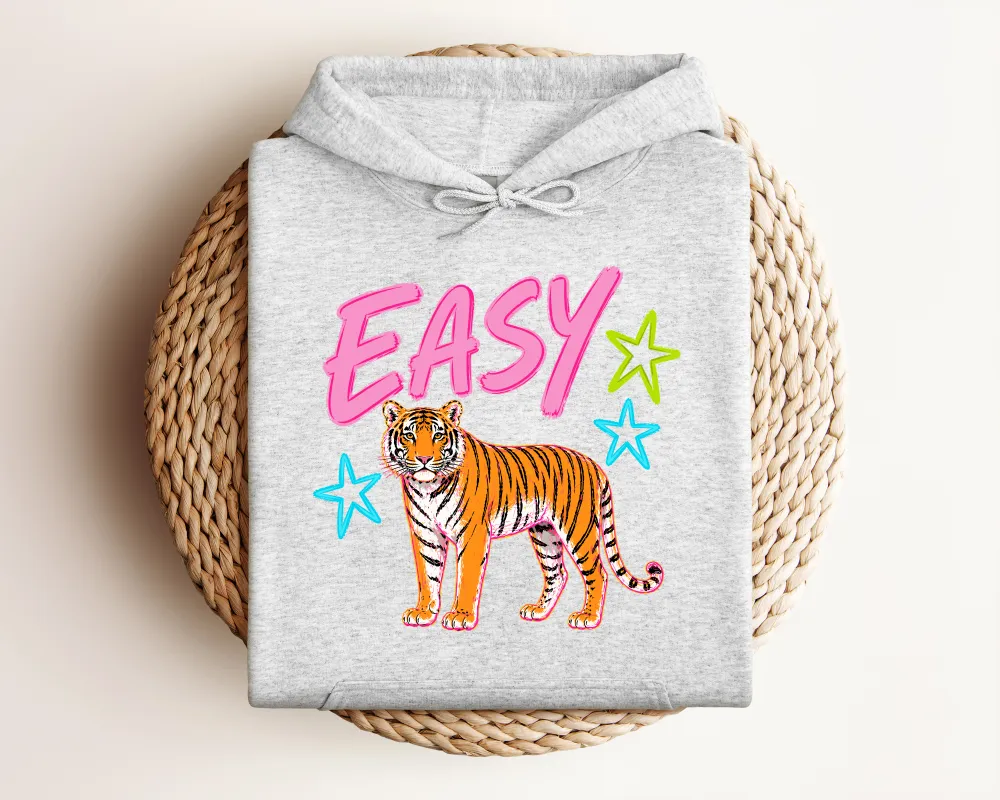 Tiger Motto Graphic Pullover Hoodie