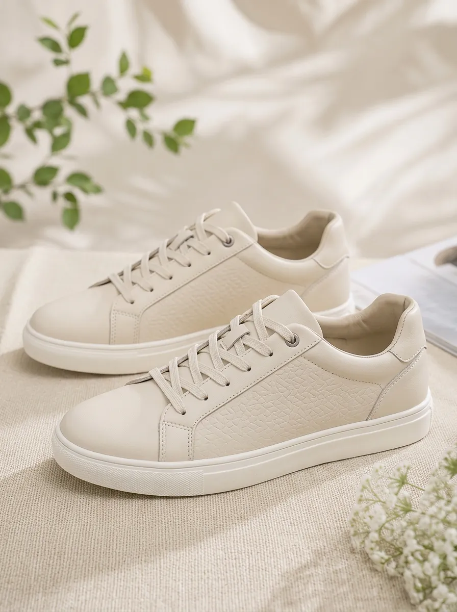 Men's Youthful Textured Casual Patterned Urban Skate Shoes