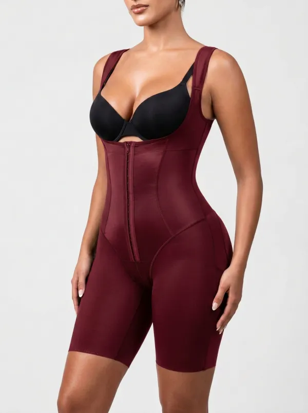 Women's Tummy Control Zippered Open Bust Body Shaper Shapewear