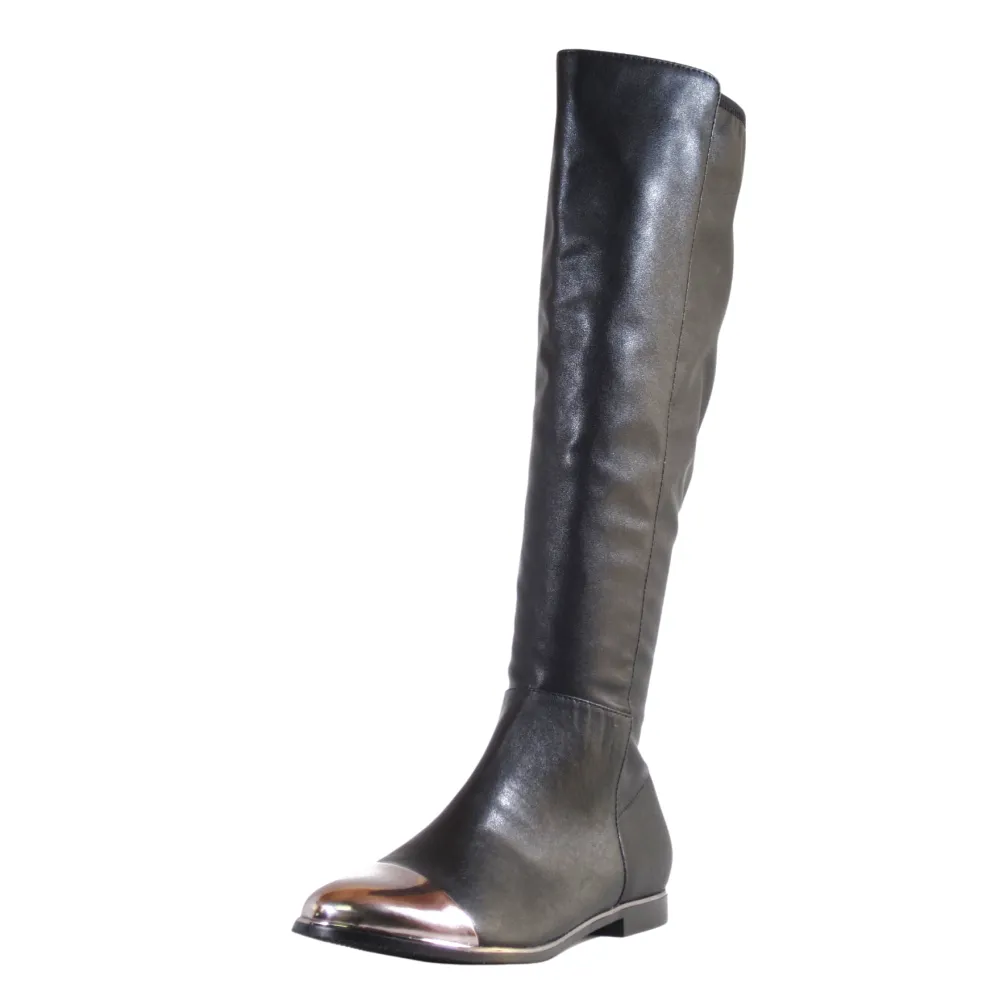 Toe Cap Knee High Boots