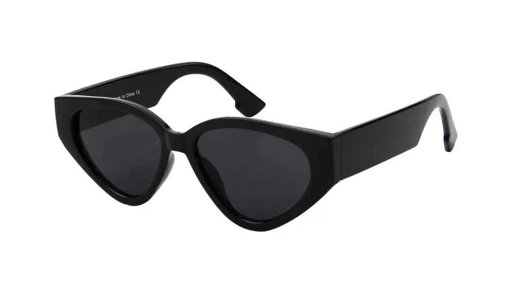 Layered Cat Eye Round Frame Sunglasses