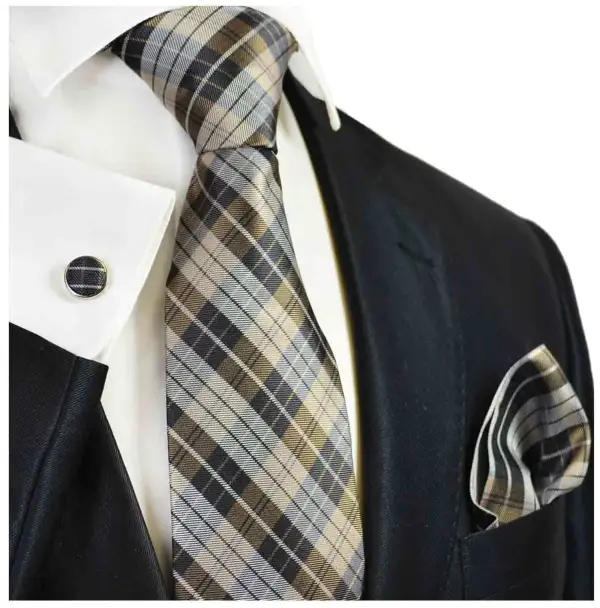 Modern Silk Plaid Men's Necktie