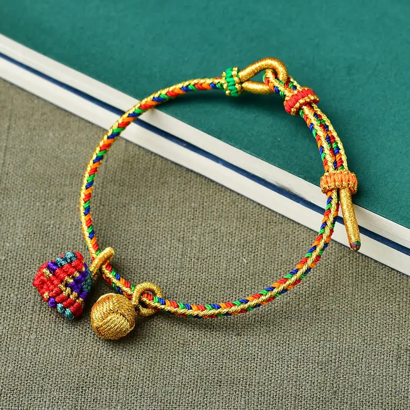 Rope Handmade Ball Charm Bracelet