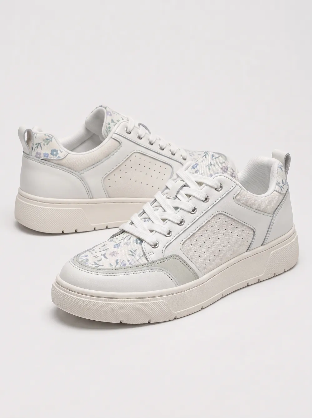 Men's Casual Floral Pattern Printed Sneakers