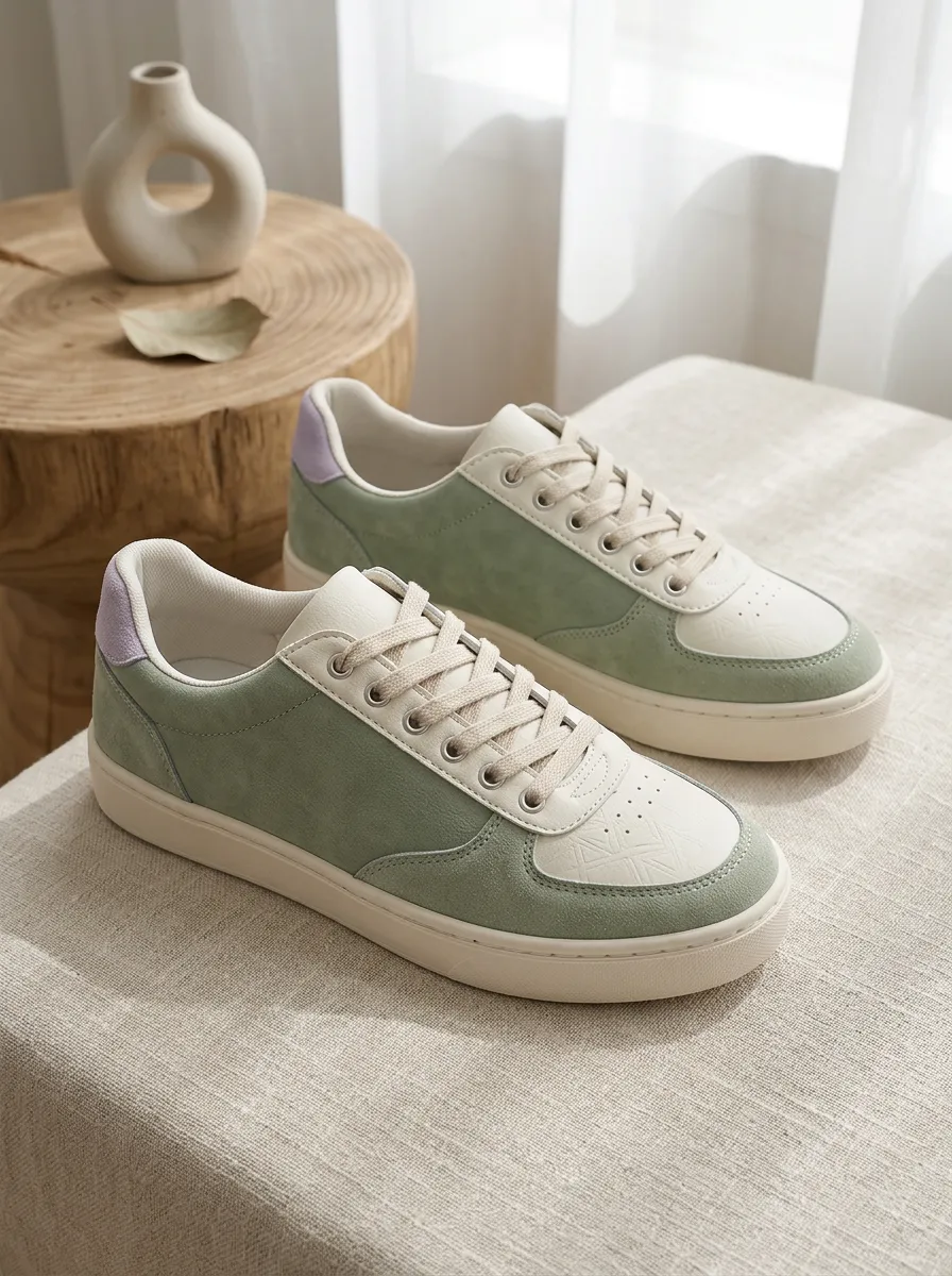 Women's Suede Patchwork Weekend Skate Shoes