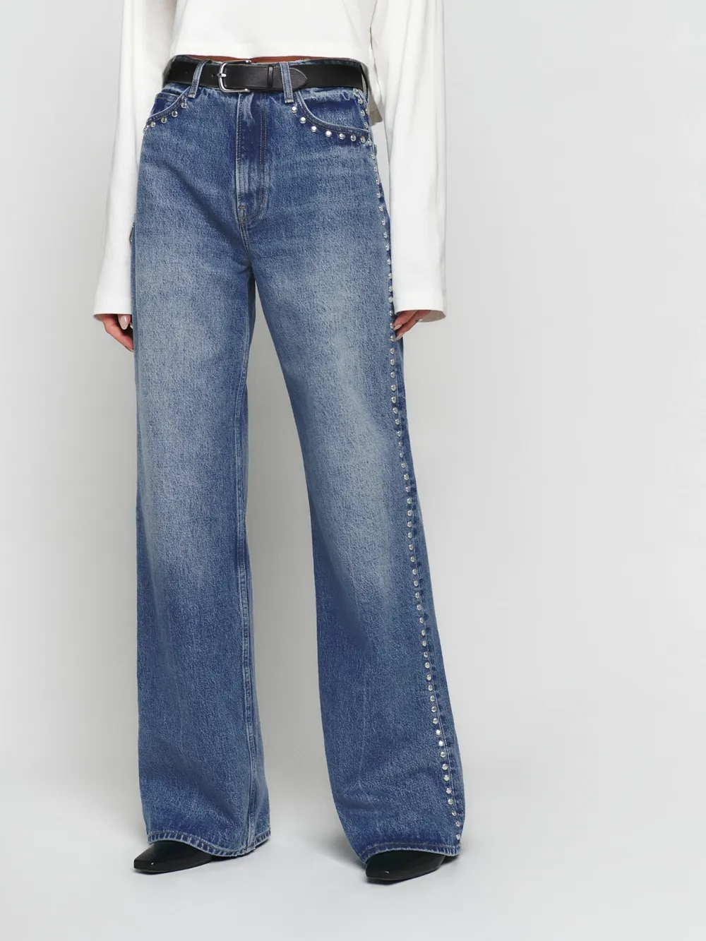 High Rise Slouchy Wide Leg Jeans