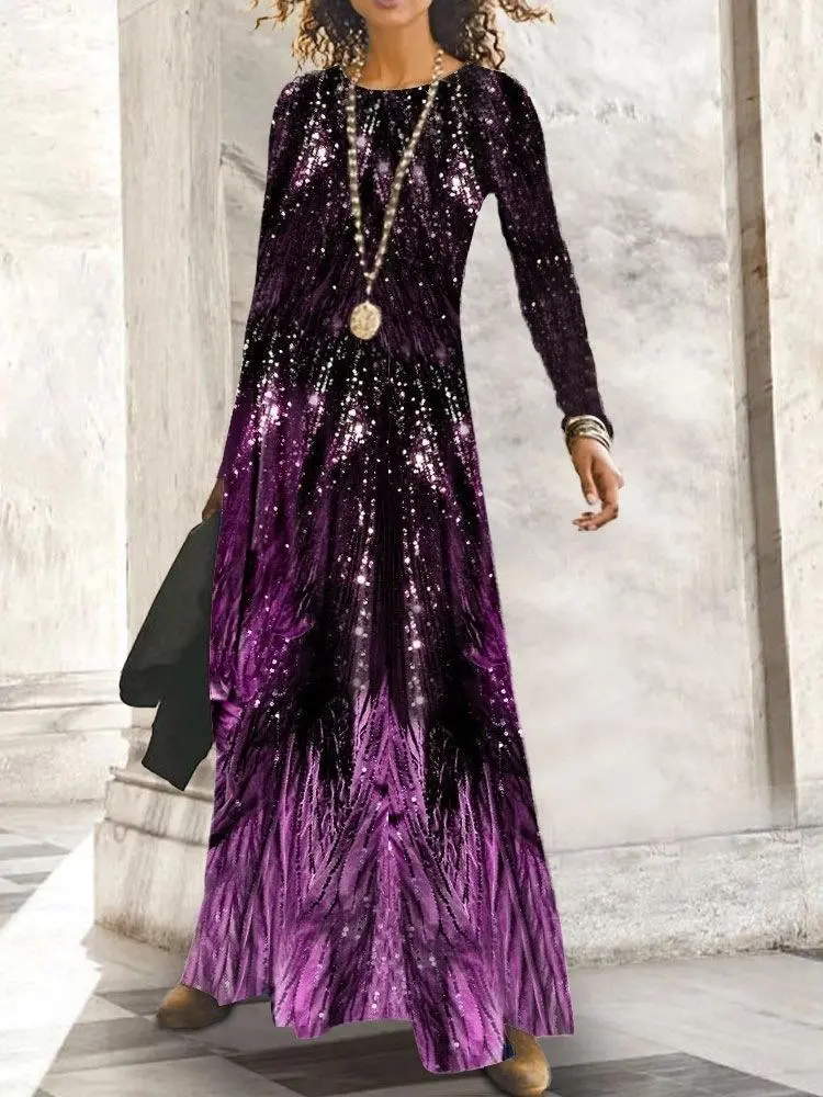 Women's Printing Retro Field Dress