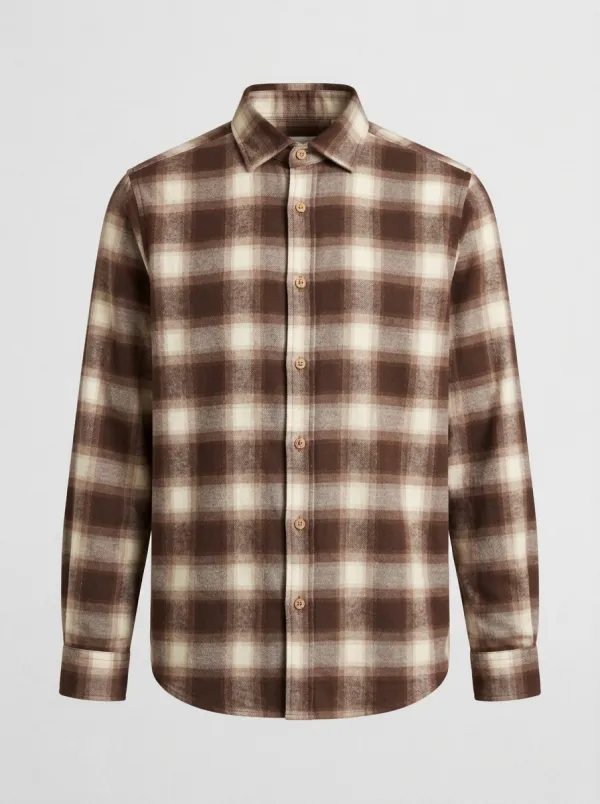 Modern Style Plaid Long-Sleeve Men's Long-Sleeve Shirt