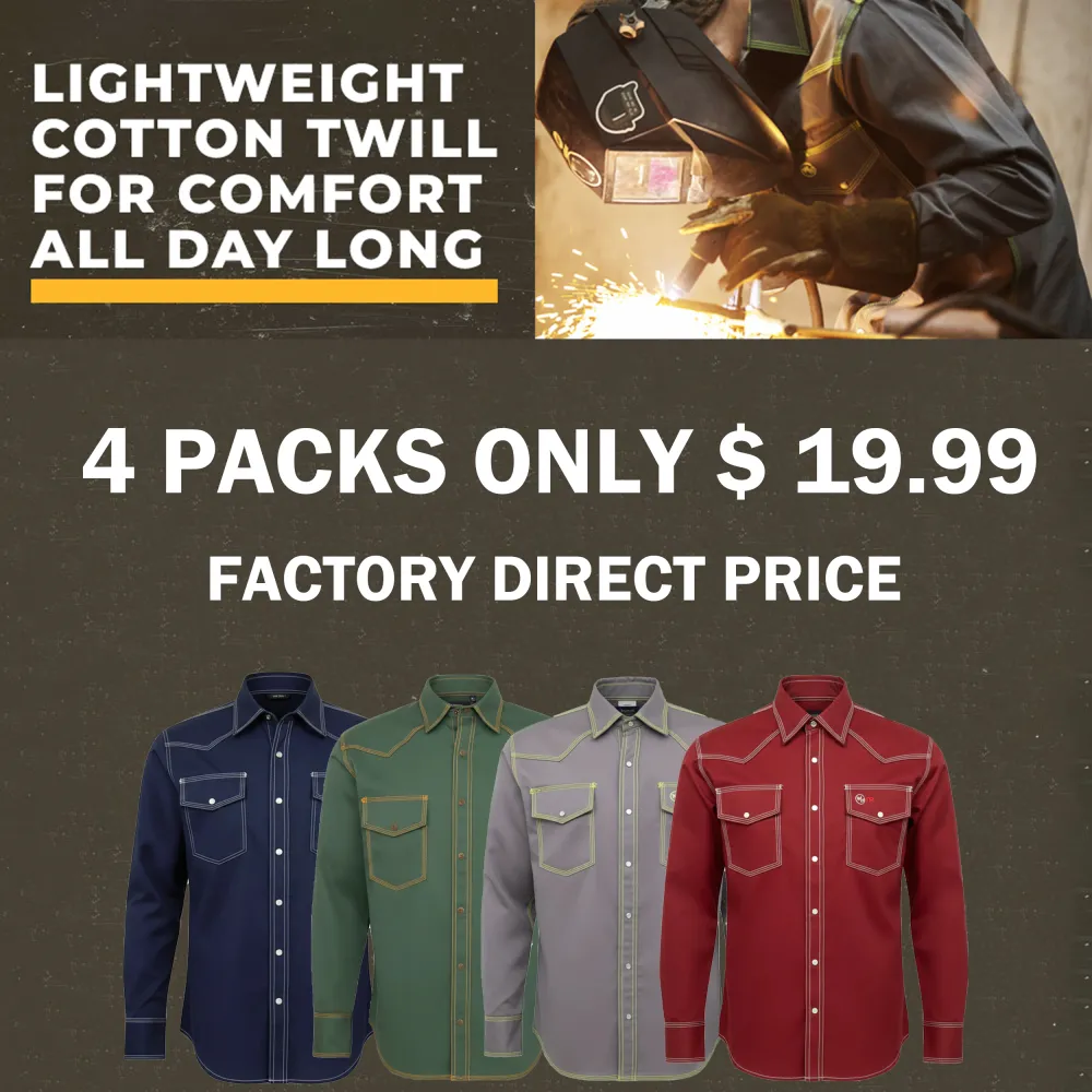 🔥𝗛𝗢𝗧 𝗦𝗔𝗟𝗘 - Men's FR Classic Western Welding Shirt