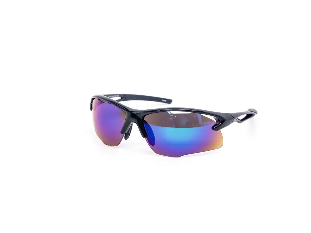 12-Pack Sport Wraparound Burnt Mirror Sunglasses