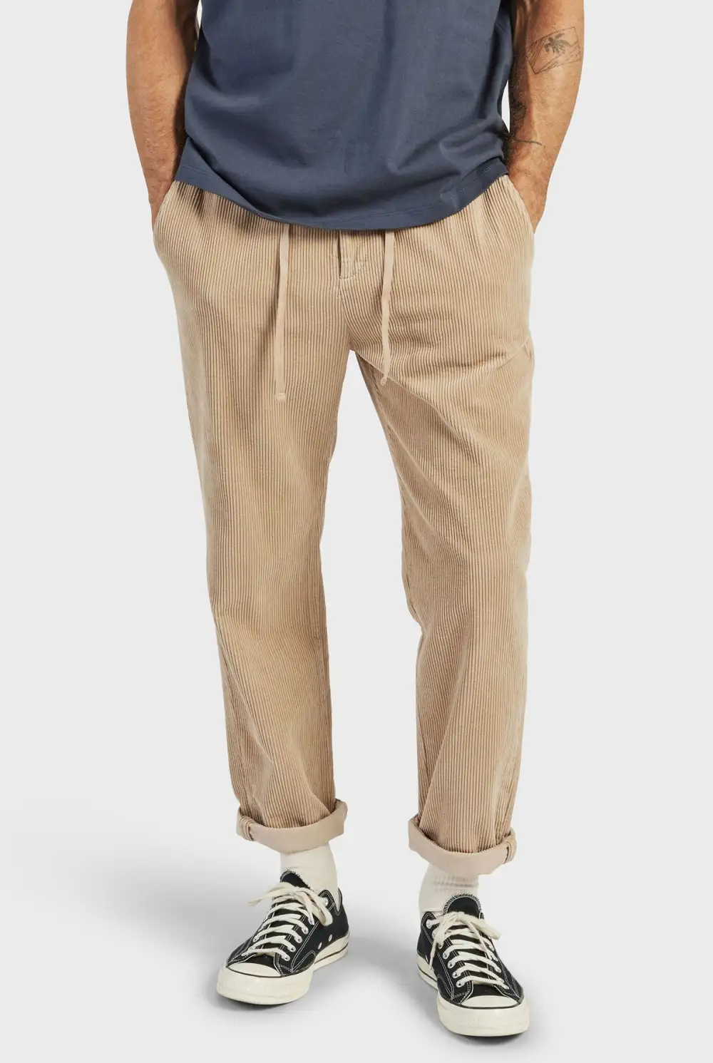 Straight Leg Corduroy Trousers