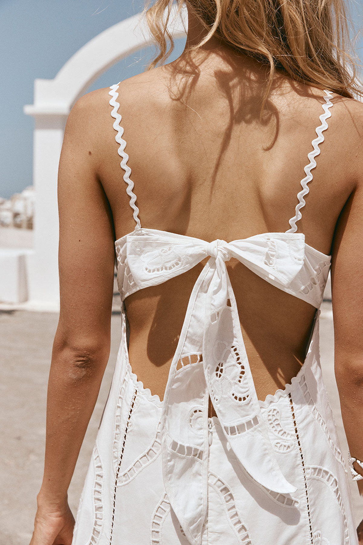 Embroidered V Neck Maxi Dress